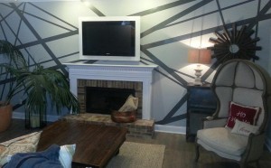 After-Painted accent wall photo